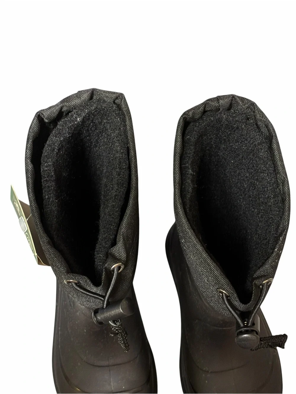 Kamik Kids Boots Black Sz 12 Waterproof Winter Snow Insulated Drawstring Top New